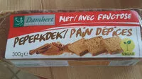 Mängden socker i Damhert Peperkoek Met Fructose