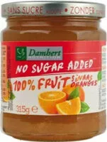 Mängden socker i Damhert Marmalade Jam Sugar Free
