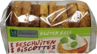 Mängden socker i Damhert Beschuiten Glutenvrij