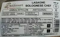 Mängden socker i Lasagne bolognese chef