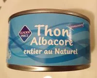 Mängden socker i Thon Albacore Entier Au Naturel