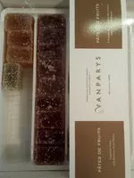 Mängden socker i Pâtes de fruits