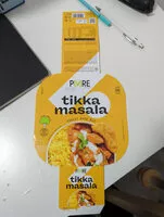 Mängden socker i Poulet tikka masala avec riz