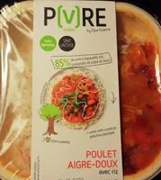 Mängden socker i Poulet Aigre-doux avec riz