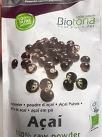 Mängden socker i Acai En Poudre Bio - 200 G - Biotona