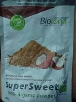 Mängden socker i Supersweet organic powder