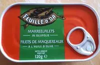 Mängden socker i Fillet de maquereaux à l'huile d'olive