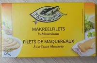 Mängden socker i Filets de maquereaux à la sauce moutarde