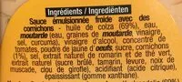 Mängden socker i Sauce Bourgy Burger
