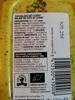 Mängden socker i salade de tofu au curry