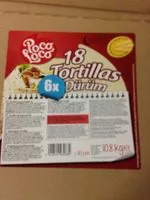 Mängden socker i Tortillas durum