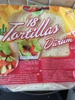 Mängden socker i Tortillas Durum