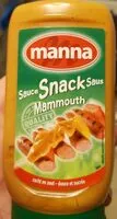 Mängden socker i Sauce snack mammouth