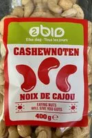 Mängden socker i Noix de Cajou