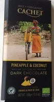 Mängden socker i chocolat noir ananas & noix de coco