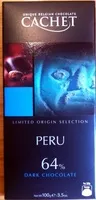 Mängden socker i Dark chocolate 64% Peru