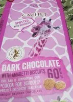 Mängden socker i Dark chocolate with amaretti biscuits
