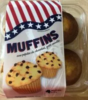 Mängden socker i Muffins aux pepites de chocolat, goût vanille