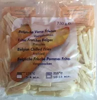 Mängden socker i Frites fraîches belges précuites