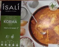 Mängden socker i Poulet Korma et Riz Basmati