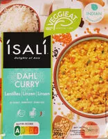 Mängden socker i Dahl curry - lentilles & riz Basmati
