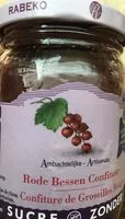 Mängden socker i Confiture de Groseilles Rouges