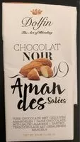 Mängden socker i Chocolat noir amandes salees