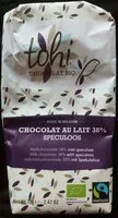Mängden socker i Chocolat au lait 38% Spéculoos