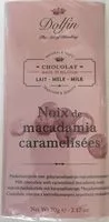 Mängden socker i Tablette, Lait Aux Noix De Macadamia Caramelisees, Dolfin