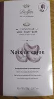 Mängden socker i Chocolat noir - noix de cajou