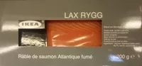 Mängden socker i Râble de saumon Atlantique fumé Lax Rygg