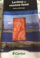 Mängden socker i Lardons de saumon fumé élevé en Norvège