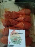 Mängden socker i Pilons de poulet Paprika
