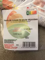 Mängden socker i Hauts cuisse poulet blanc déjointée barq.1kg S/atmosphère