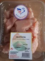 Mängden socker i Cubes de filets de dindes