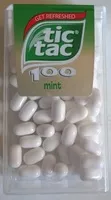 Mängden socker i Tic tac menthe munt