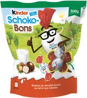 Mängden socker i Kinder Schoko-Bons sachet de 500g