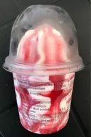 Mängden socker i Sundae vanille sauce aux fraises en pot