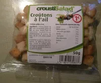 Mängden socker i Croûtons à l'ail