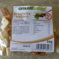 Mängden socker i Croûtons Nature