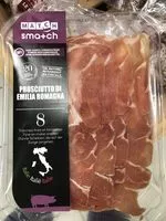 Mängden socker i Prosciutto di emilia romagna