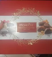 Mängden socker i Mondose premium Belgian chocolates