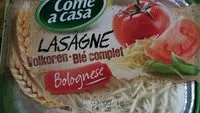 Mängden socker i Lasagne blé complet