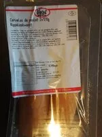 Mängden socker i Cervelas de poulet