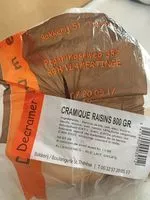 Mängden socker i Cramique raisins