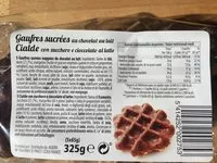 Mängden socker i Gaufre sucrées au chocolat au lait