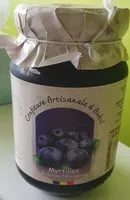 Mängden socker i Confiture artisanale d'Aubel Myrtilles