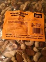 Mängden socker i Mélange de noix