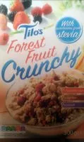 Mängden socker i Forest Fruit Crunchy- muesli croustillant