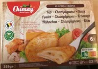 Mängden socker i Crêpes poulet champignon fromage